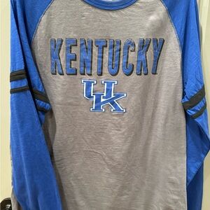 University of Kentucky Long Sleeve Tee Size Medium. Blue/Gray